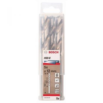 Mũi khoan sắt HSS-G 12.0mm (hộp 5 mũi) Bosch 2608595081