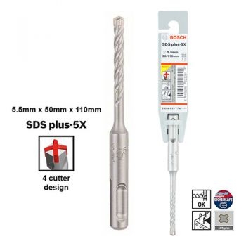 Mũi khoan SDS PLUS-5X 5.5x50x110 Bosch 2608833774