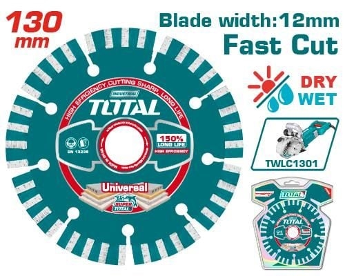 Đĩa Cắt Khô Phủ Hợp Kim Nhân Tạo 130mm Total TAC2111301 (Dùng Cho TWLC1301)