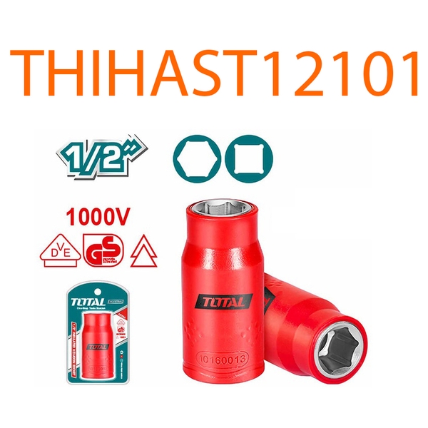Đầu tuýp lục giác cách điện 1/2 inch 10mm THIHAST12101 TOTAL