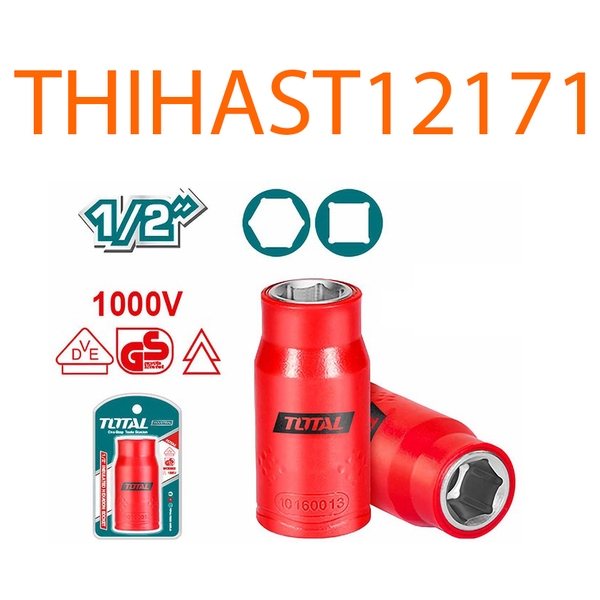 Đầu tuýp lục giác cách điện 1/2 inch 17mm THIHAST12171 TOTAL