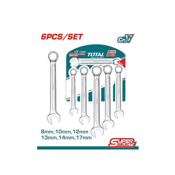 Bộ 6 cờ lê vòng miệng 8-17mm THT102266 TOTAL