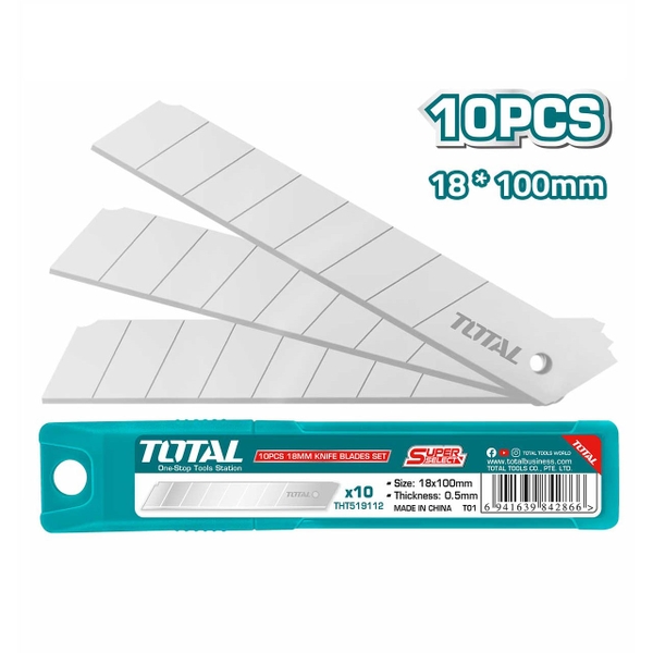 Bộ 10 lưỡi dao THT519112 TOTAL