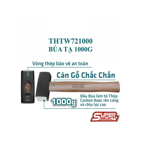 Búa tạ 1000g THTW721000 TOTAL