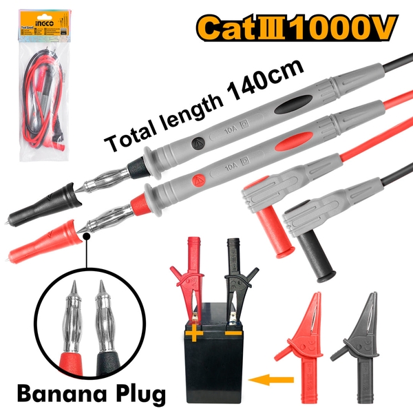 Dây Đo Đồng Hồ Điện Catiii 1000V TL31432 INGCO