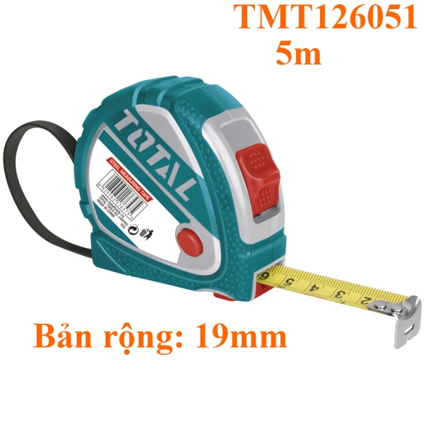 Thước kéo thép nền vàng TMT126051 TOTAL