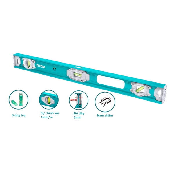 Thước thủy (kèm theo nam châm hút) TMT26026 TOTAL