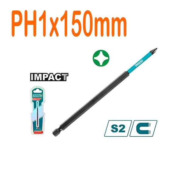 Mũi bắt vít PH1x150mm TACIM71PH1150 TOTAL