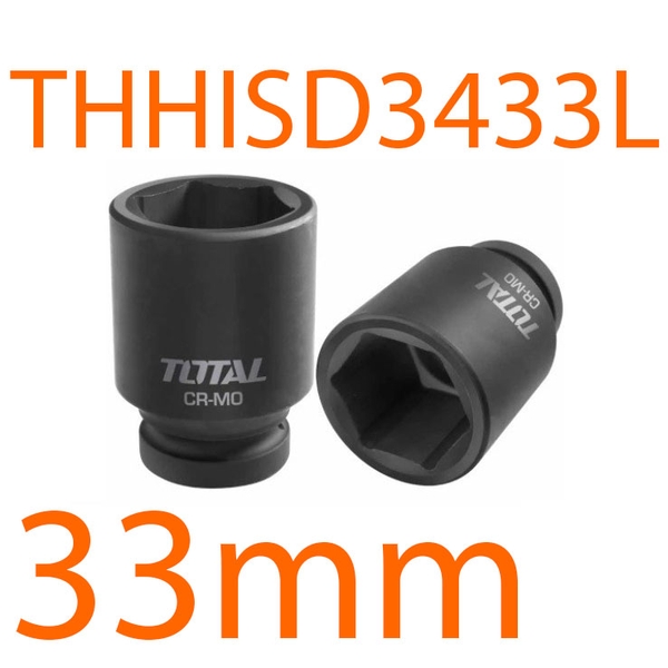 Đầu tuýp tác động 3/4inch 33mm THHISD3433L TOTAL
