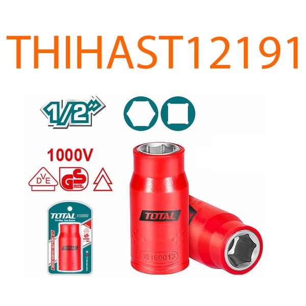 Đầu tuýp lục giác cách điện 1/2 inch 19mm THIHAST12191 TOTAL