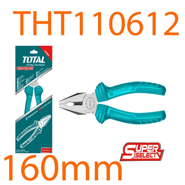 Kềm răng 160mm THT110612 TOTAL