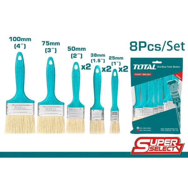 Bộ 8 cọ sơn THT8450801 TOTAL