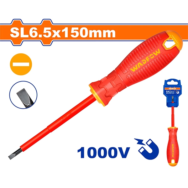 Tua Vít Dẹp Cách Điện Sl6.5X150Mm WSD7266 WADFOW