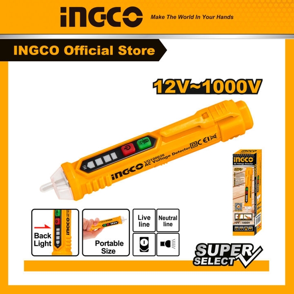 Đầu Dò Điện Ac 12V-1000V VD100026 INGCO