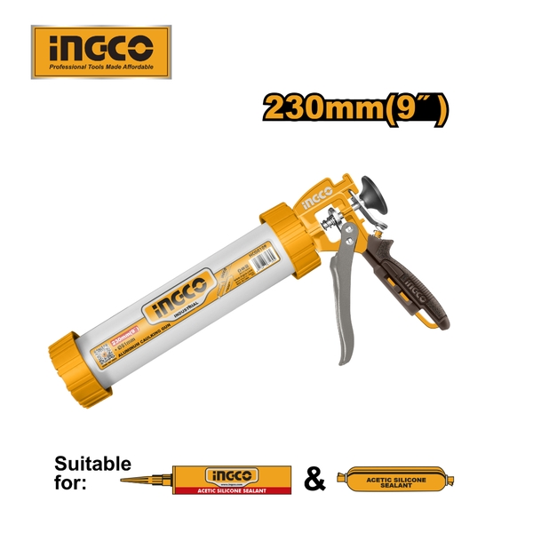 Súng Bơm Silicon Ống Nhôm HCG0109 INGCO