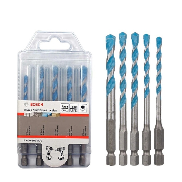 Mũi khoan đa năng Hex-9 (5 mũi 4/5/6/6/8) Bosch 2608900585