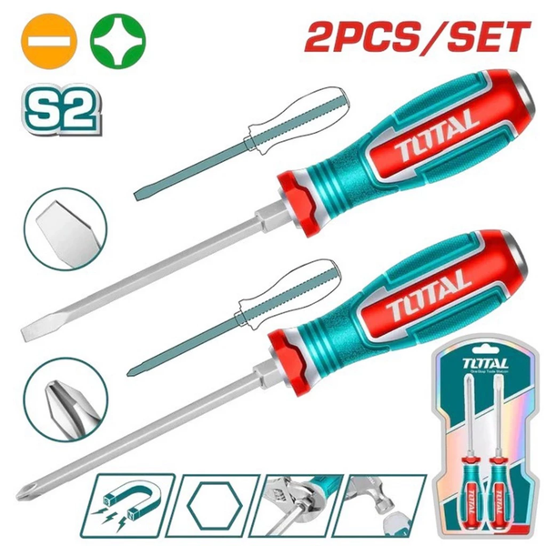 Bộ 2 tua vít đóng xuyên Total TGTST0206