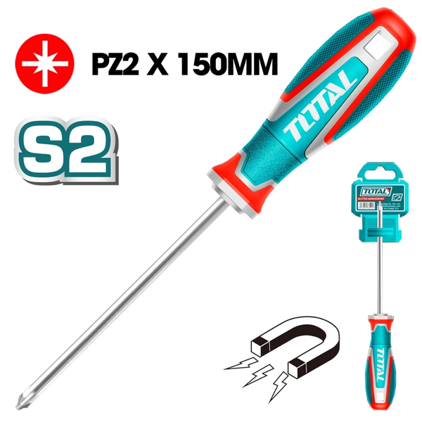 Tua vít bake PZ2 6.0x150mm TOTAL TSDPZ2150