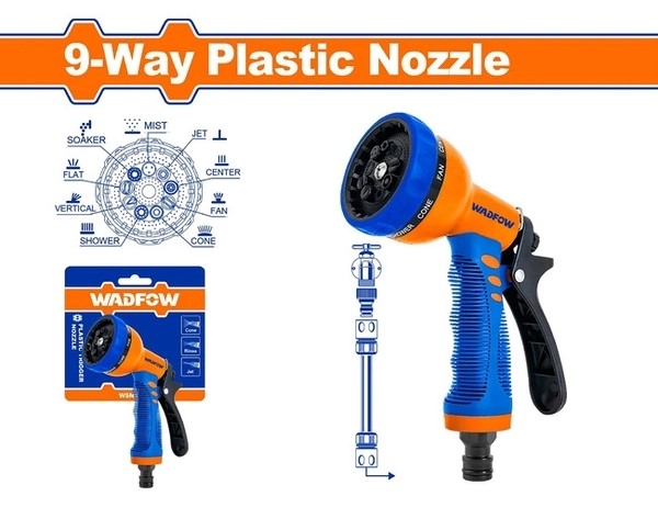 Vòi xịt nhựa 9 chế độ WADFOW - WNE9E34
