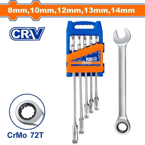 Bộ 5 Cờ Lê Vòng Miệng Tự Động 8- 14Mm WSP4205 WADFOW