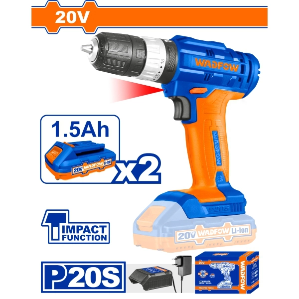 Máy khoan búa dùng pin 20V WADFOW - WCDP522