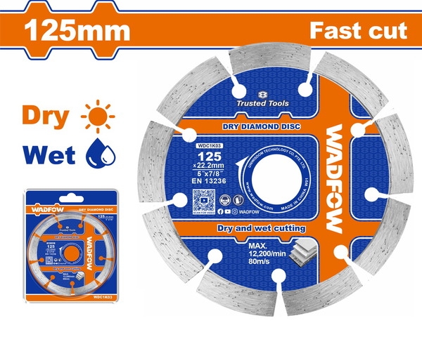 Lưỡi Cắt Gạch Siêu Mỏng 125X22.2Mm WDC4K03 WADFOW