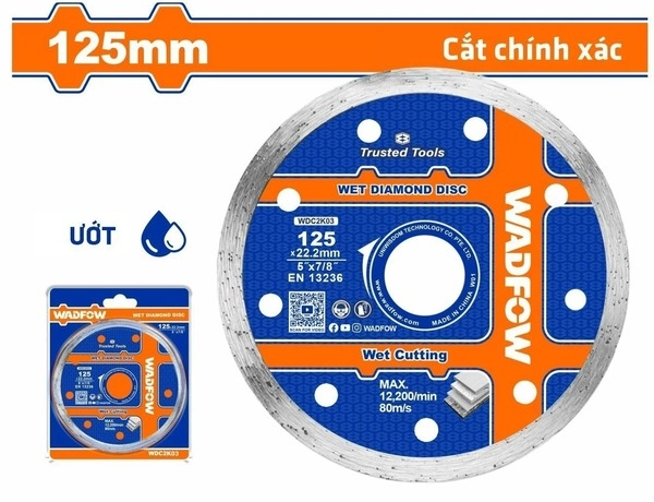Lưỡi Cắt Gạch Ướt 125X22.2Mm WDC2K03 WADFOW