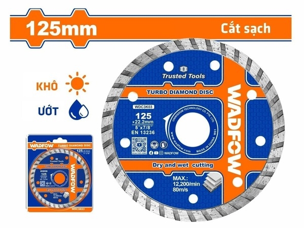 Lưỡi Cắt Gạch Đa Năng 125X22.2Mm WDC3K03 WADFOW