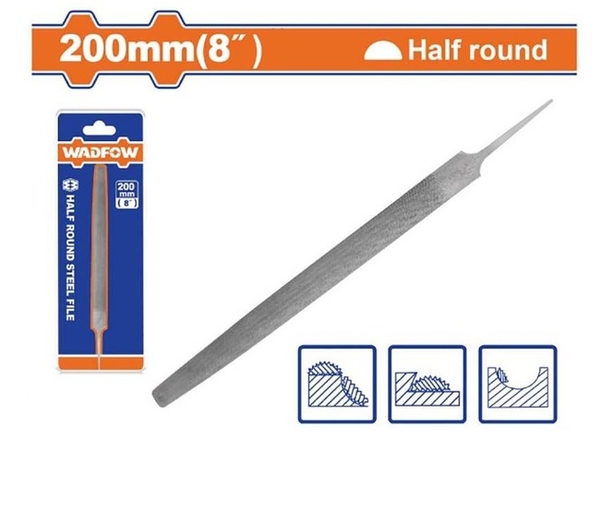 Giũa Thép Bán Nguyệt 200Mm(8