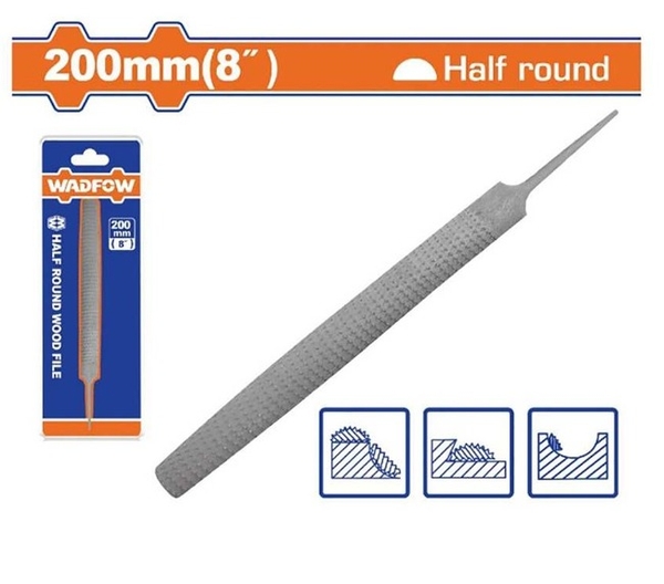Giũa Gỗ Bán Nguyệt 200Mm(8