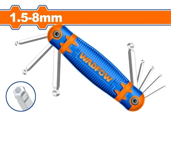 Bộ 8 Chìa Lục Giác Bi Tròn 1.5- 8Mm WHK2281 WADFOW