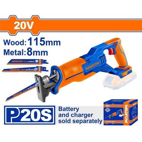 Máy cưa kiếm dùng pin 20V  (không kèm pin và sạc) WADFOW WLR15115