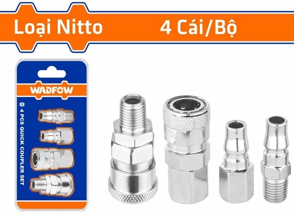Bộ 4 đầu nối hơi 1/4