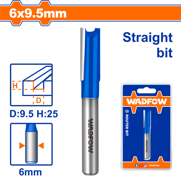 Mũi Phay Gỗ Thẳng 6X9.5Mm WRG1403 WADFOW