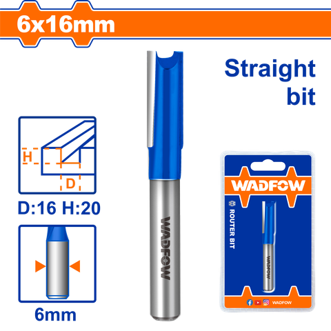 Mũi Phay Gỗ Thẳng 6X16Mm WRG1405 WADFOW