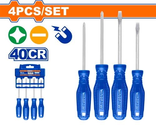 Bộ 4 Tua Vít Dẹp & Bake WSS2204 WADFOW