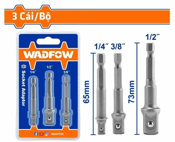 Bộ 3 Đầu Chuyển Đầu Tuýp WSV4K01 WADFOW