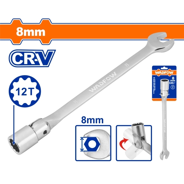 Cờ Lê Tuýp Lắc Léo 8Mm WTH1E08 WADFOW