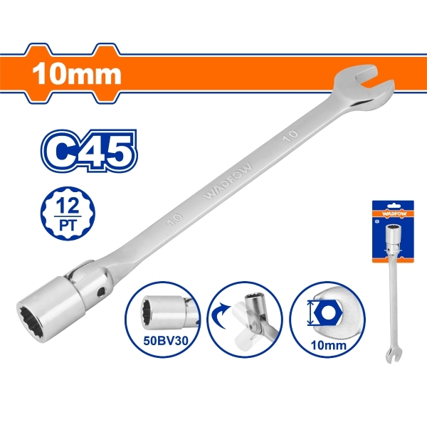 Cờ Lê Tuýp Lắc Léo 10Mm WTH1E10 WADFOW