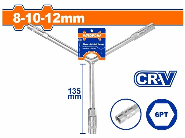 Tay Vặn Chữ Y Đầu Lục Giác 8- 10-12Mm WTH2101 WADFOW