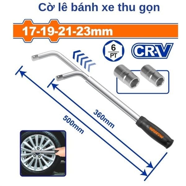 Cờ lê bánh xe thu gọn WADFOW WTH6412