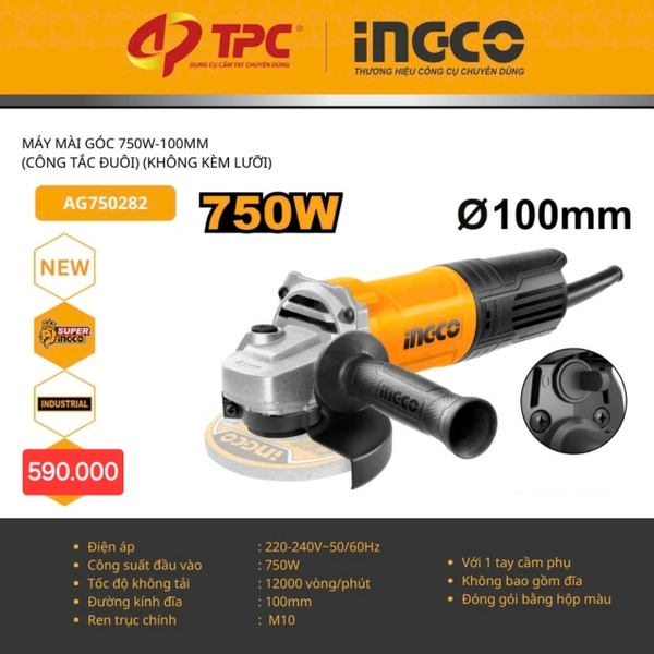 Máy Mài Góc AG750282 INGCO