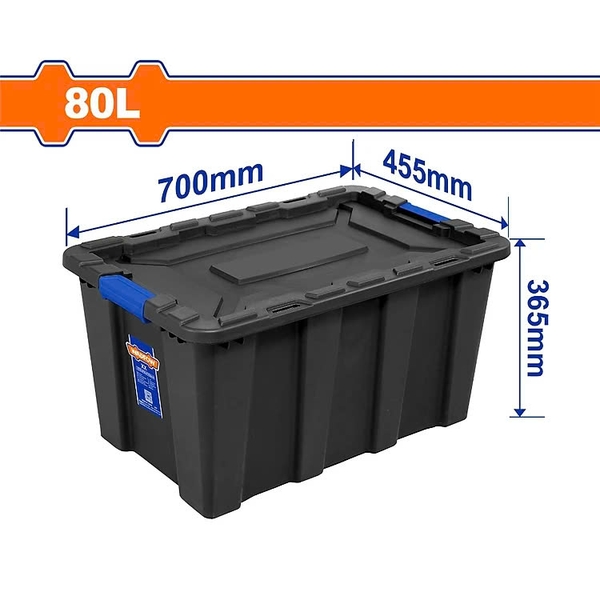 Hộp Nhựa Trữ Kho Đen 80L WTB3380 WADFOW