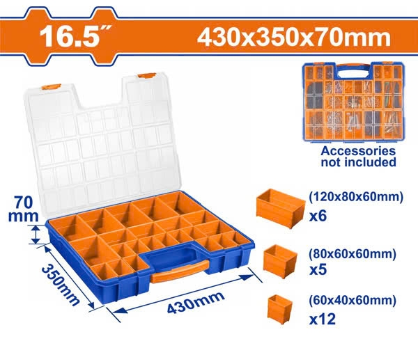 Hộp Đựng Linh Kiện 430Mmx350Mm X70Mm WTB1611 WADFOW