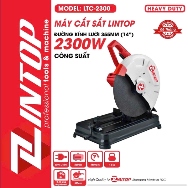 Máy Cắt Sắt Điện 355mm-2300W LTC-2300 LINTOP