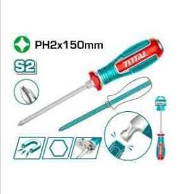 Tua vít bake đóng xuyên PH2x150mm Total TGTPH2150