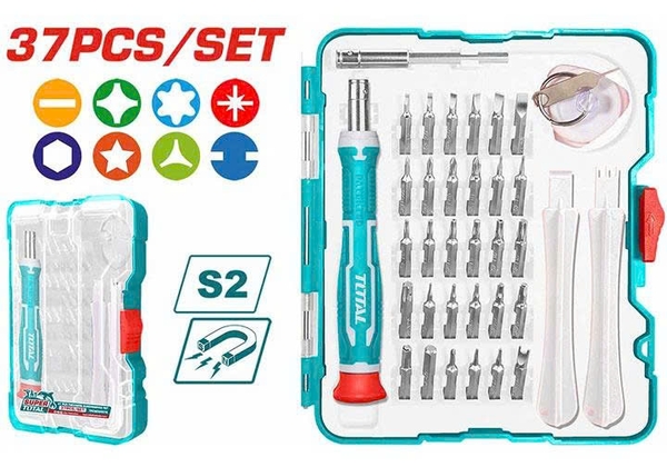 Bộ 37 vít chính xác Total TACSD30376