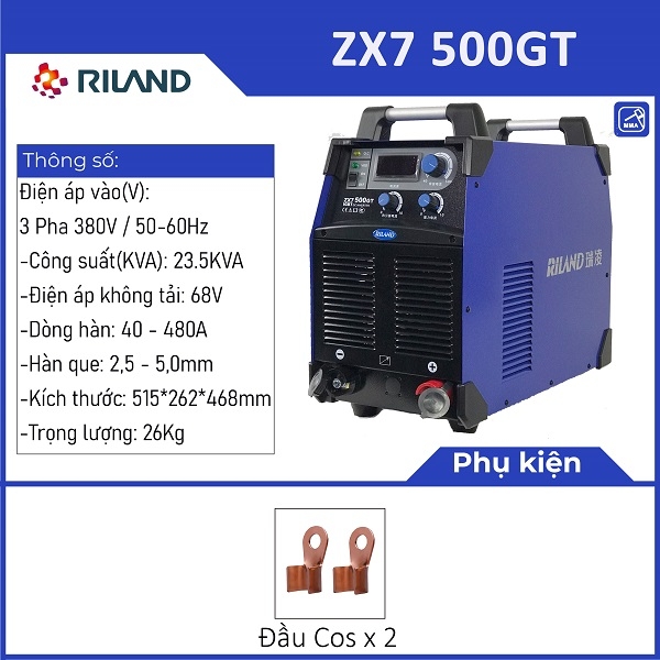 MÁY HÀN RILAND ZX7 500GT