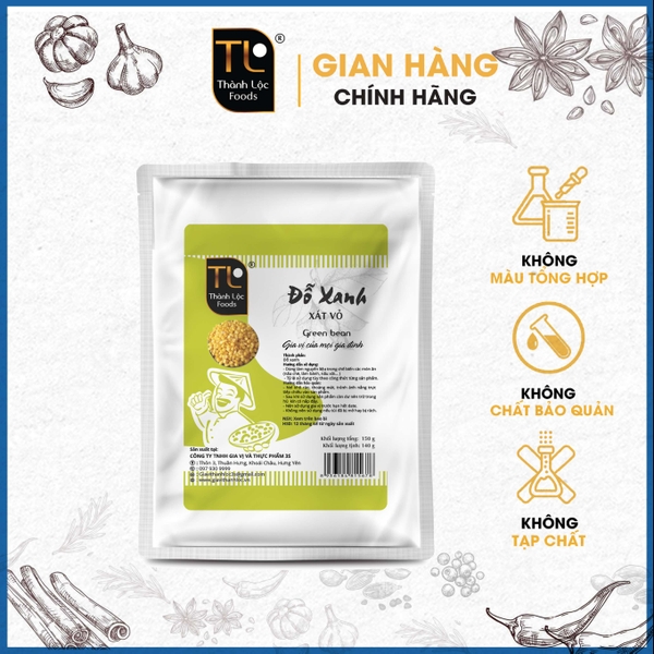 Đỗ xanh xát vỏ G150g