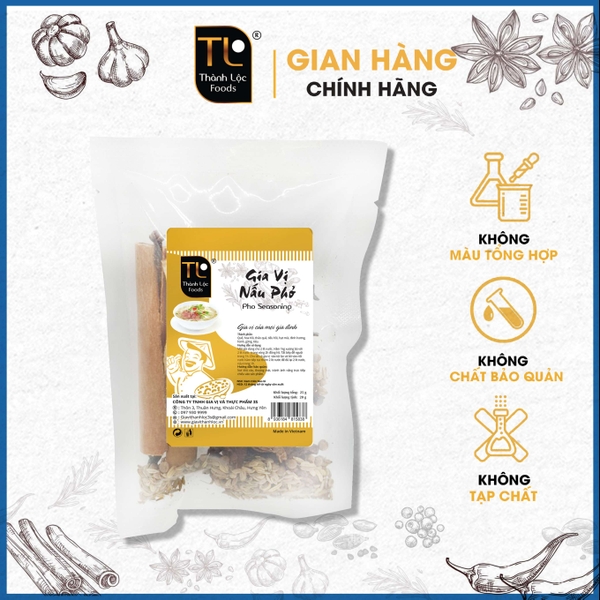 Gia vị nấu phở G25g (Dạng nguyên liệu )